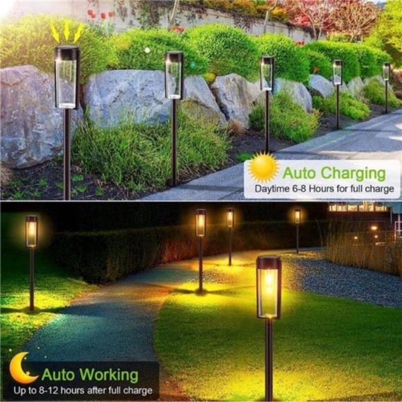 - Solar Pathway Lights Outdoor, New Upgraded 6 Pack Solar Outdoor Lights New - Picture 3 of 7